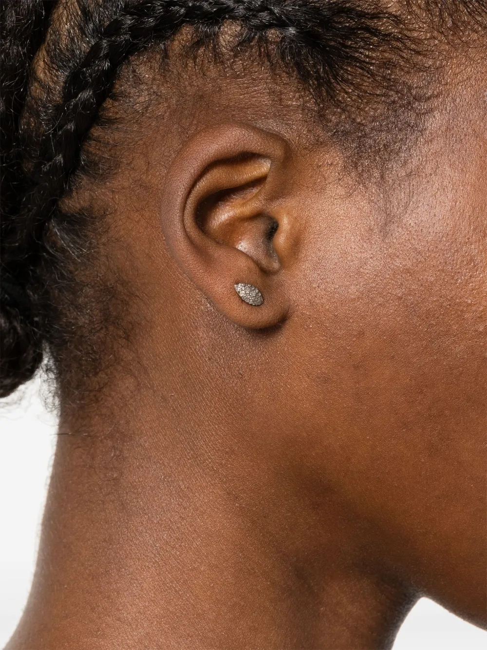 Noguchi ダイヤモンド ピアス 14Kホワイトゴールド | ゴールドトーン