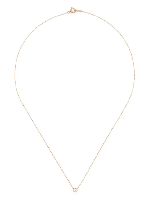 Noguchi collar en oro blanco de 14kt con diamante