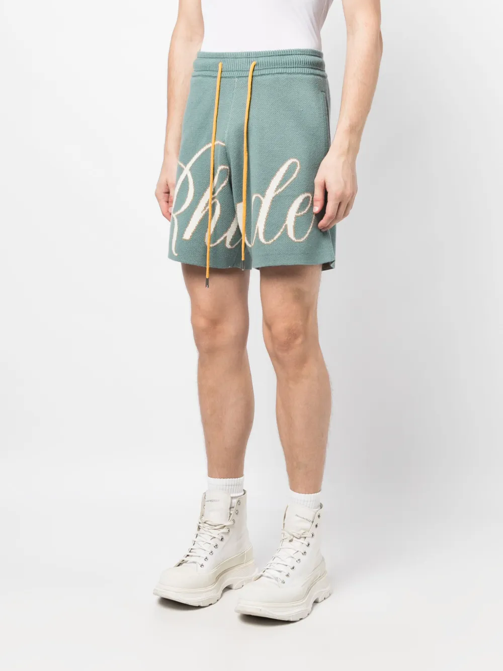 RHUDE Intarsia sokken Groen