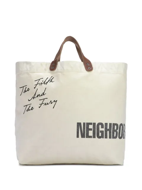 Neighborhood washed canvas "Natural" tote bag