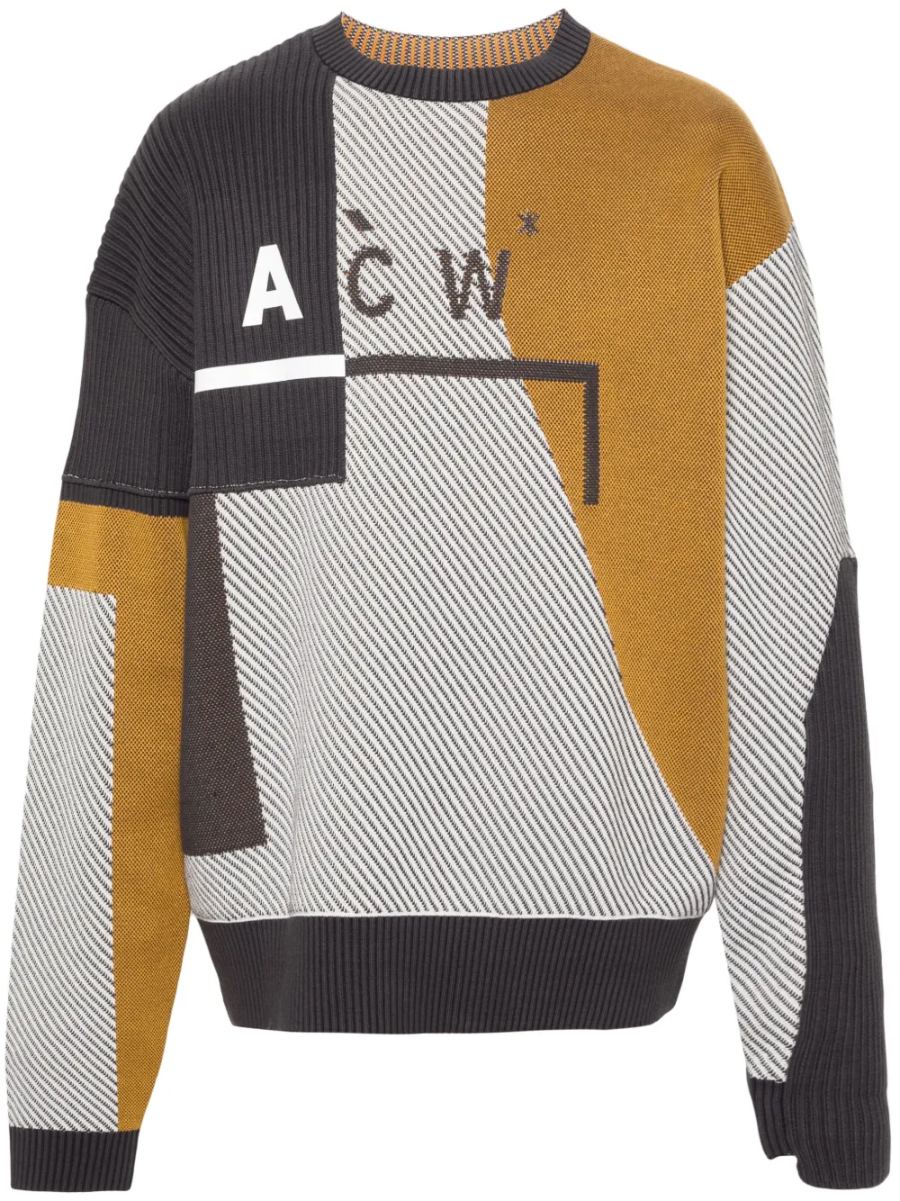 A-COLD-WALL* geometric-intarsia "Bone" sweater | White | Image 1