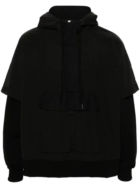 A-COLD-WALL* overlay "Onyx" hoodie
