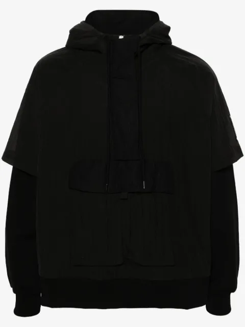 A-COLD-WALL* overlay "Onyx" hoodie