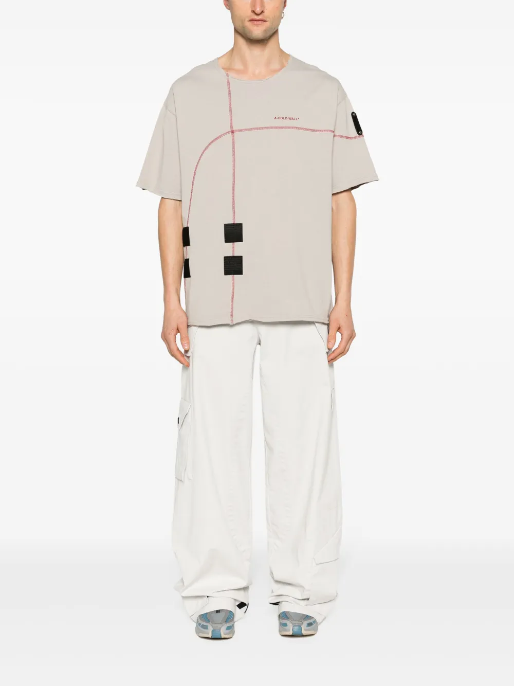 A-COLD-WALL* Katoenen T-shirt - Grijs