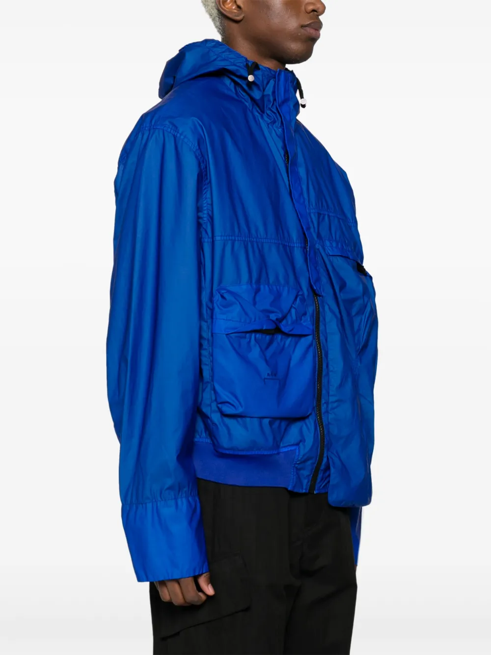 A-COLD-WALL* Jack met geborduurd logo en capuchon Blauw