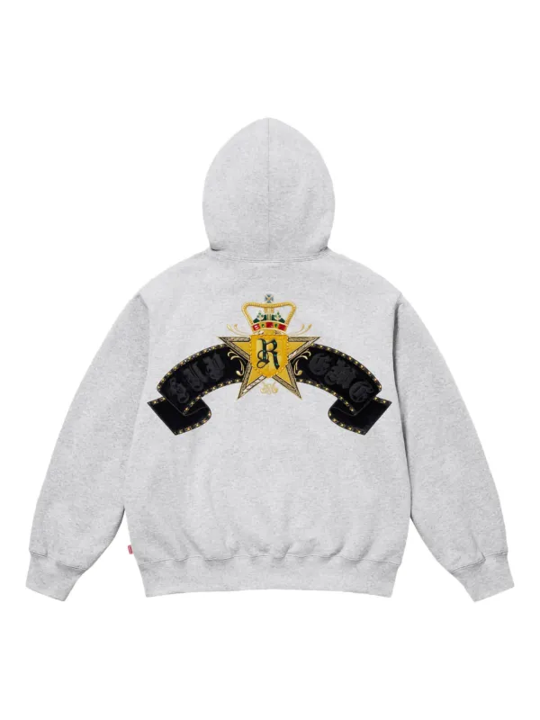 【Supreme】 Crest Zip Up Hooded Sweatshirt Heather Grey 25SS 29555888_58532063_600.jpg
