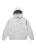 Supreme crest zip-up ""SS 25 - Grey"" hoodie