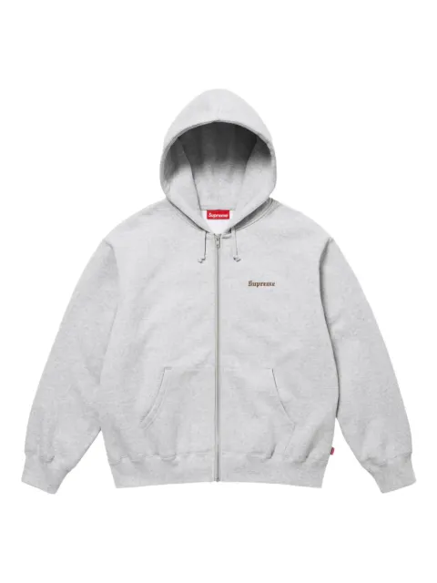 Supreme Felpa con cappuccio crest zip-up "SS 25 - Grey"