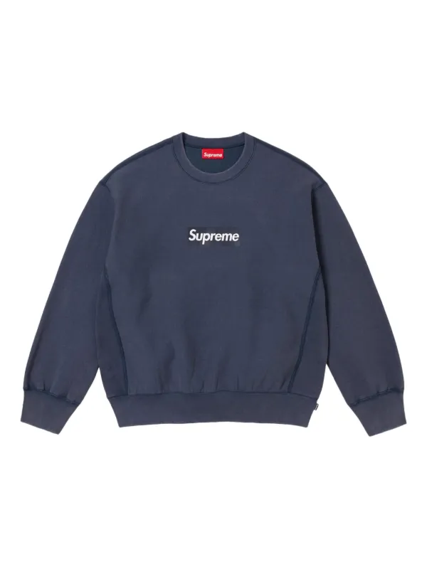 【Supreme】★Supreme Washed Box Logo Crewneck Navy - 25SS★ 29555895_58531987_600.jpg