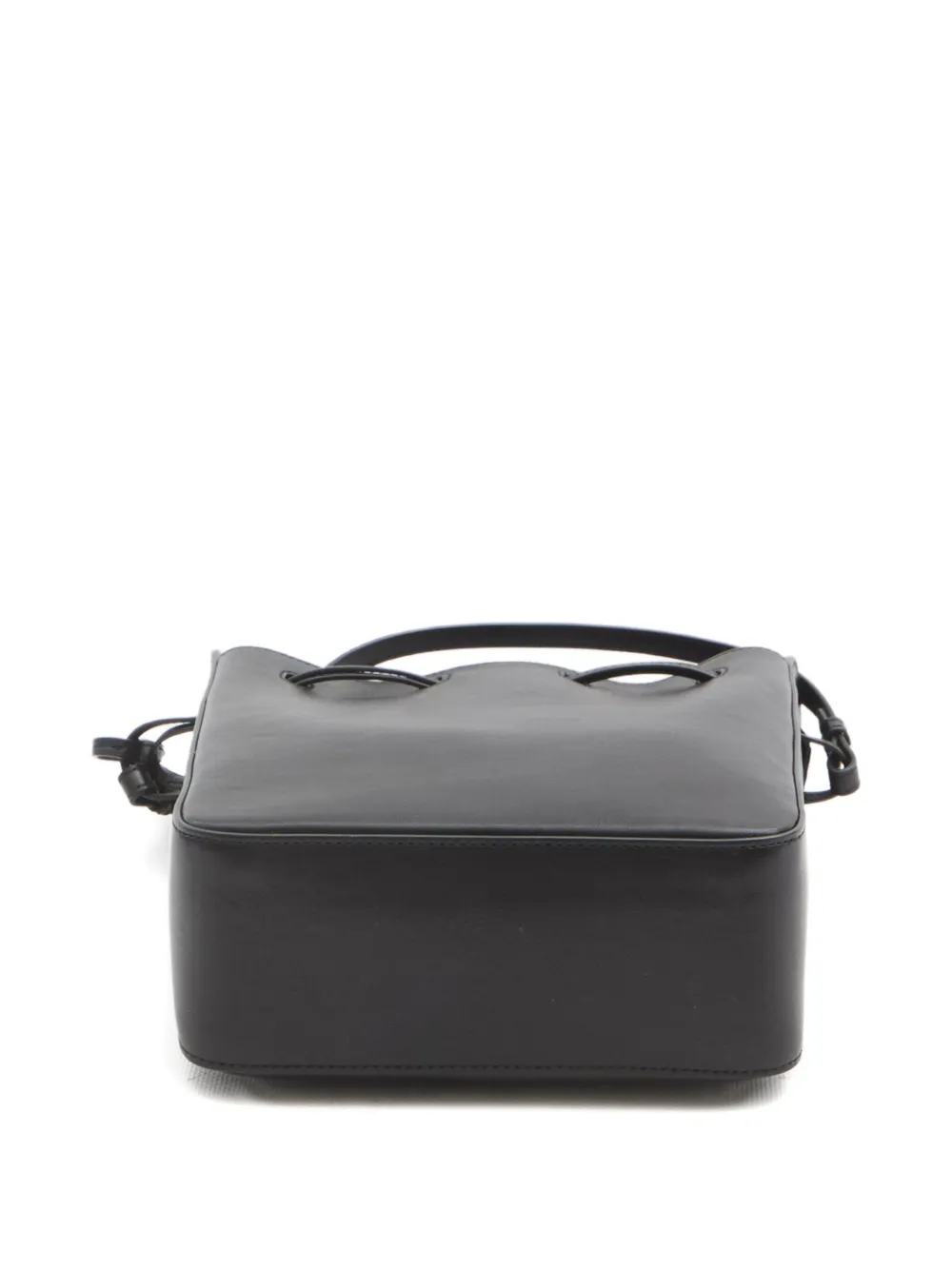 Saint Laurent Leather Bucket Bag In Black