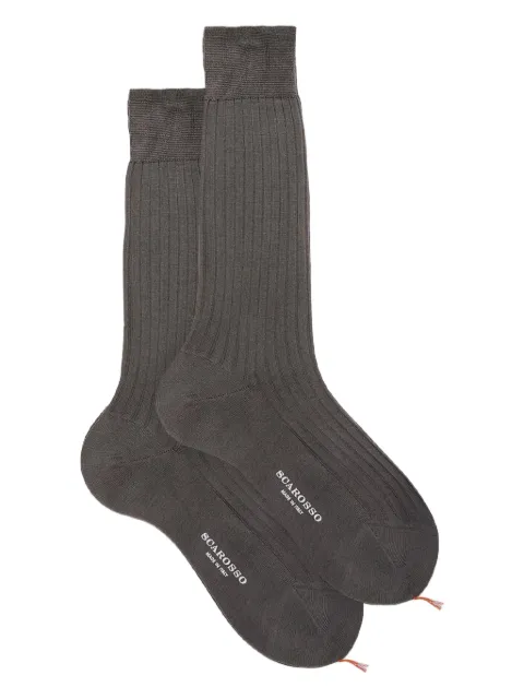Scarosso ribbed socks