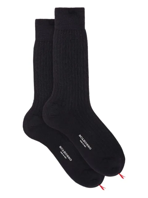 Scarosso ribbed socks