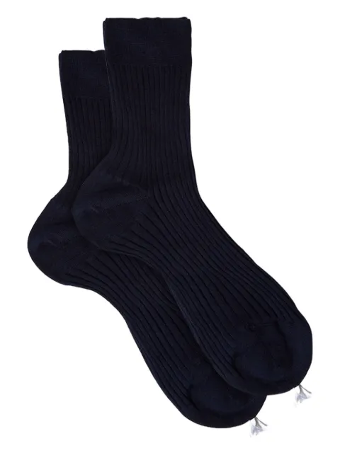 Scarosso chaussettes en maille à design nervuré