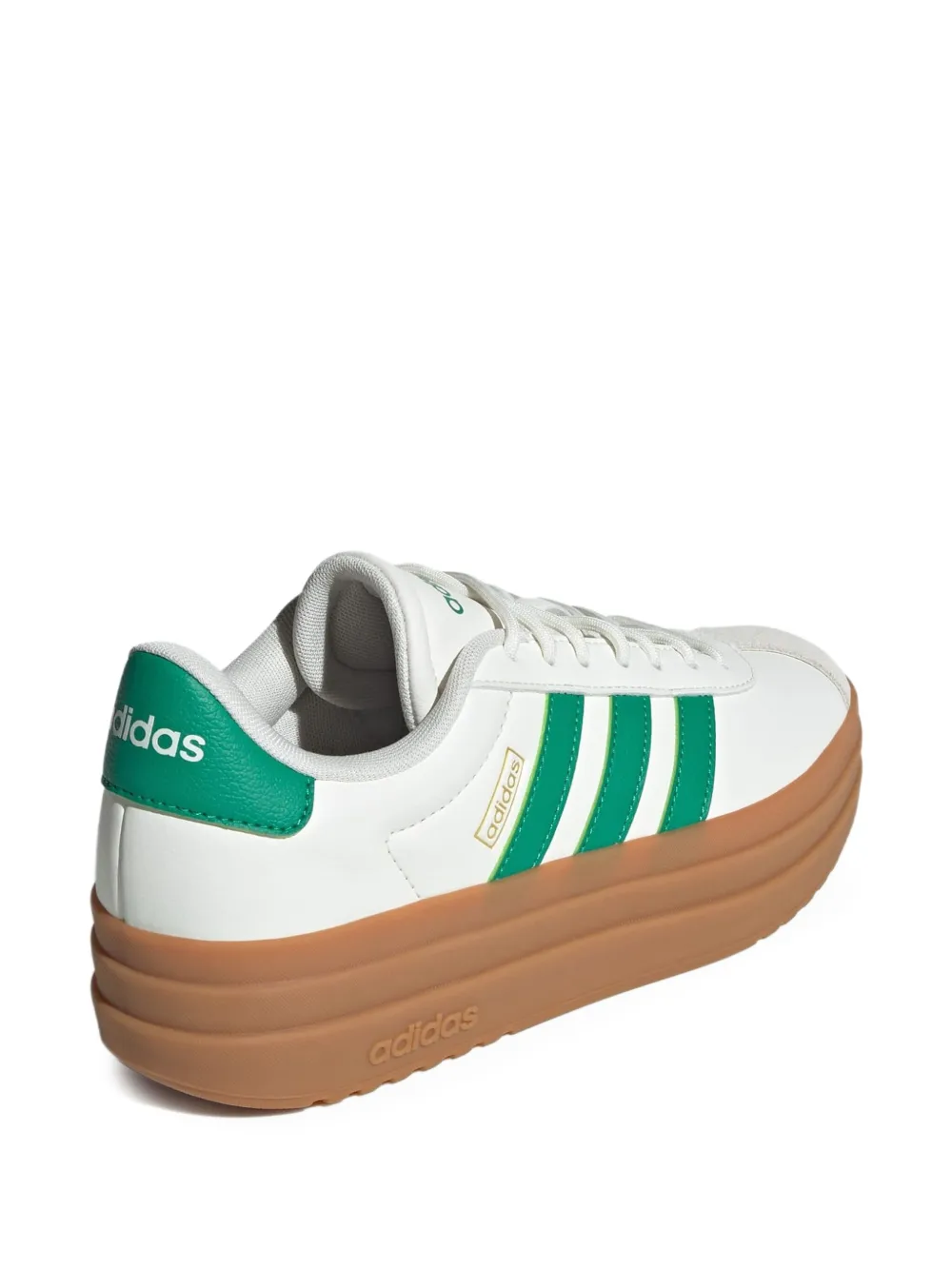 adidas VL Court Bold "Core White Court Green Gold Metallic" sneakers