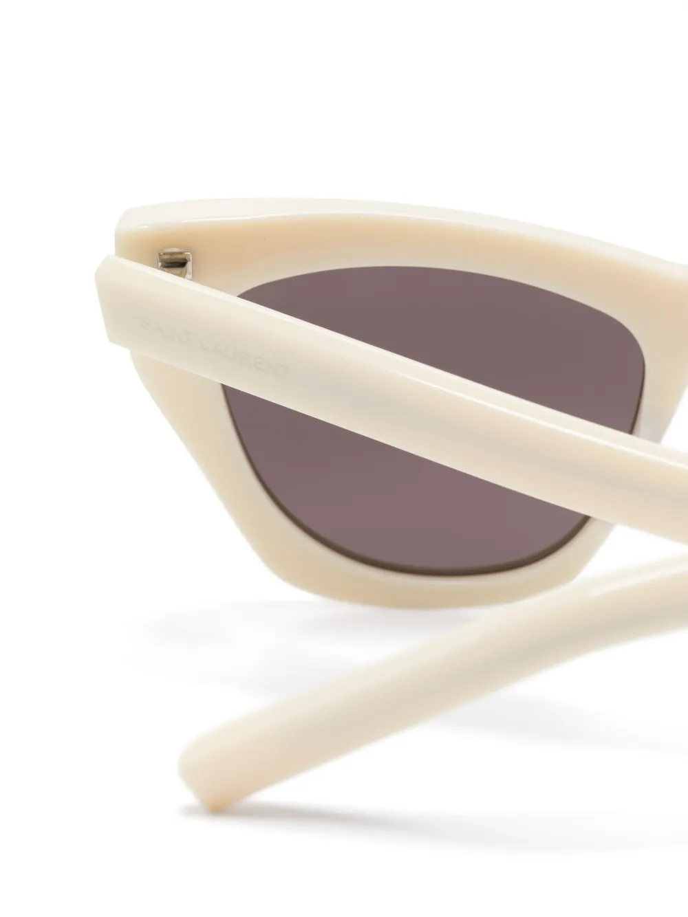 Saint Laurent Eyewear Kate zonnebril Wit