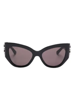 Balenciaga Eyewear Bossy cat-eye Sunglasses | Black | FARFETCH CA