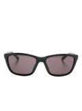 Balenciaga rectangle-frame sunglasses - Black