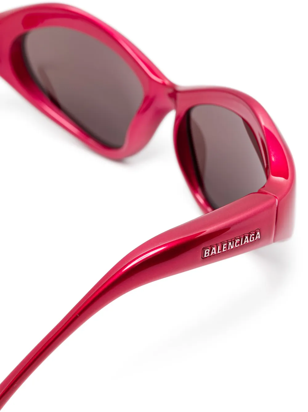 Balenciaga Eyewear Orbit Cat zonnebril Roze