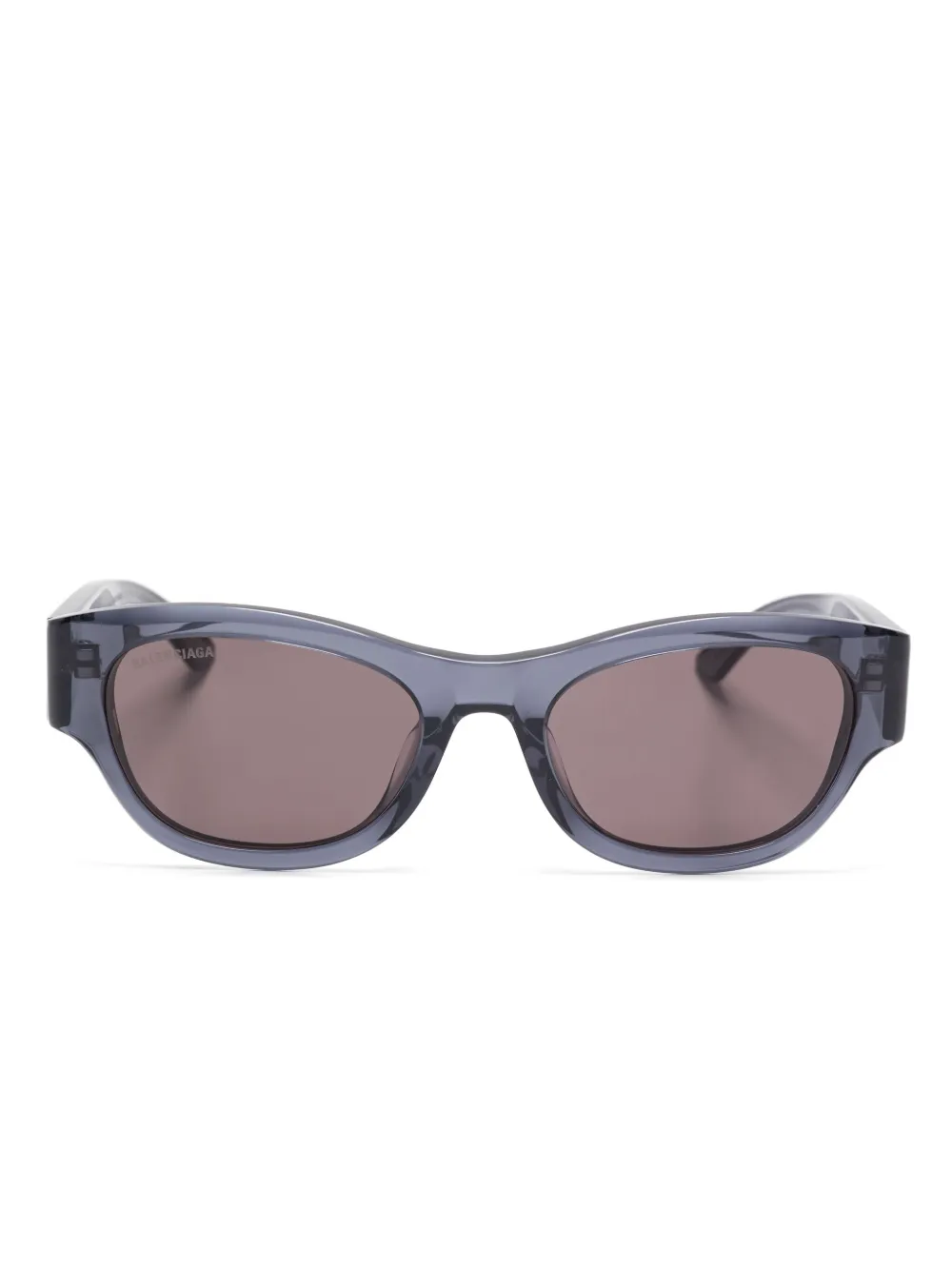 Balenciaga Eyewear Zonnebril met rechthoekig montuur Grijs