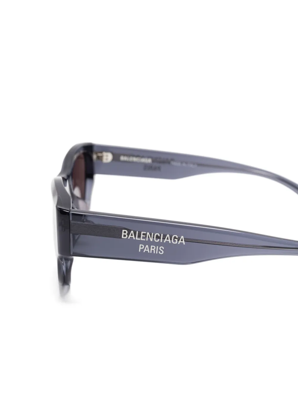 Balenciaga Eyewear Zonnebril met rechthoekig montuur Grijs