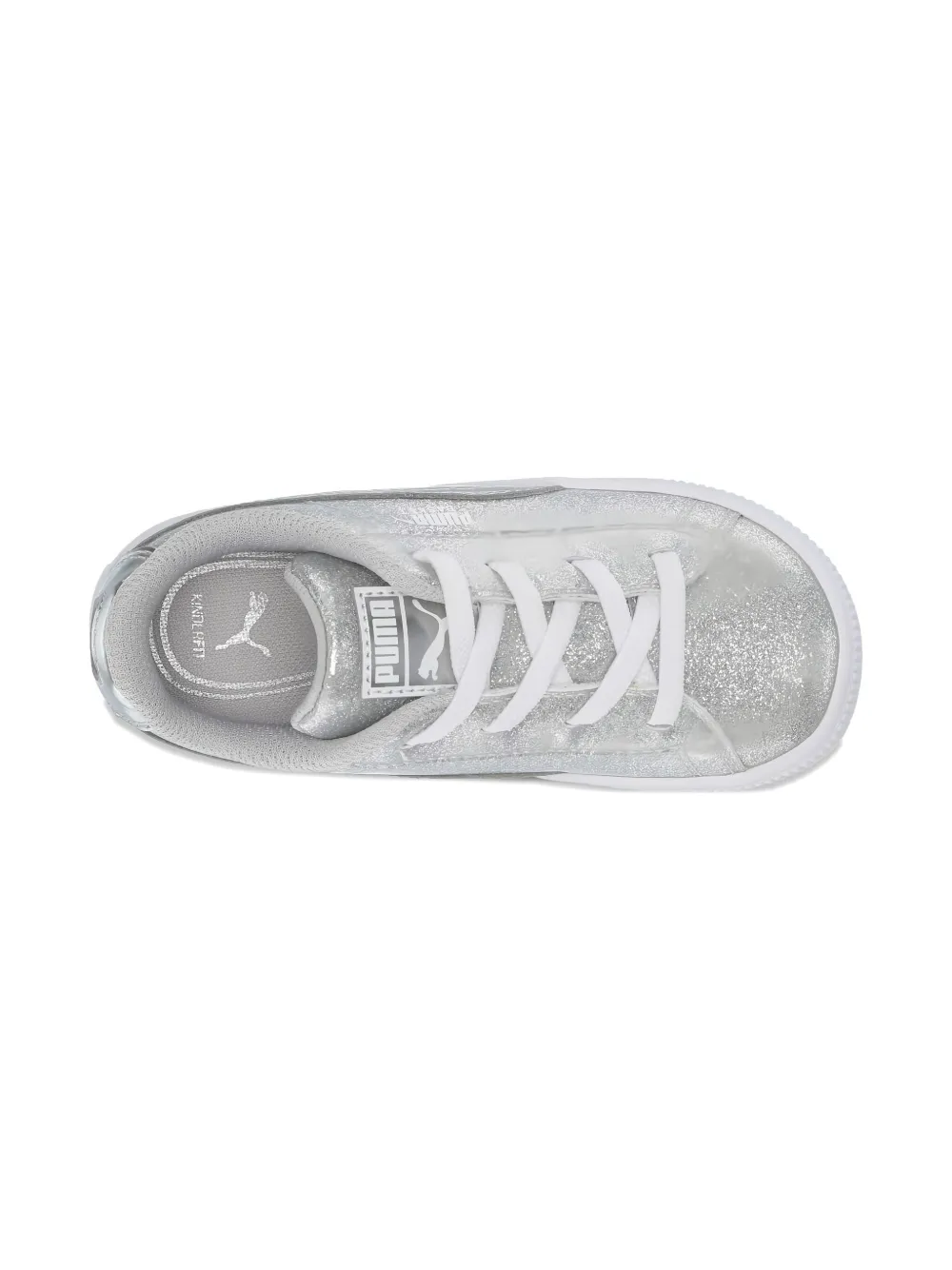 Puma Kids metallic-finish sneakers Grey