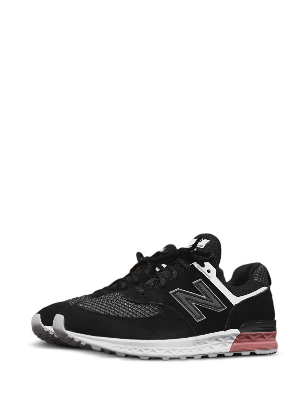 New Balance Kids 574 mesh trainers - Zwart