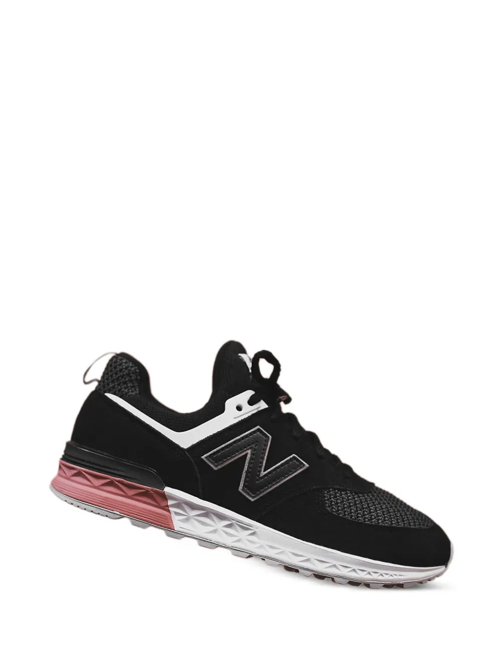 New Balance Kids 574 mesh trainers Zwart