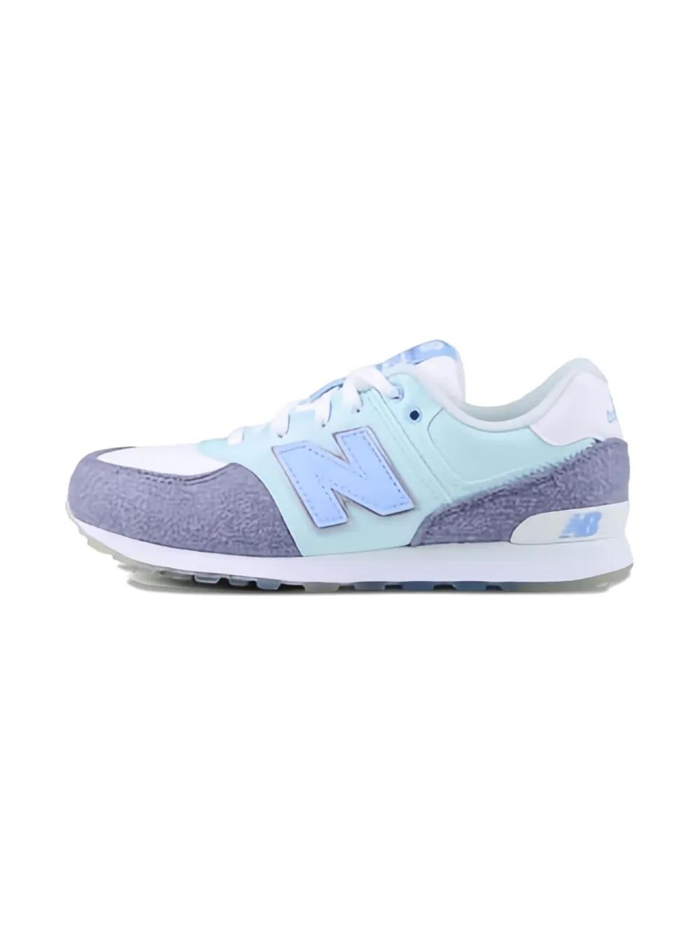 New Balance Kids 574 suede trainers - Groen