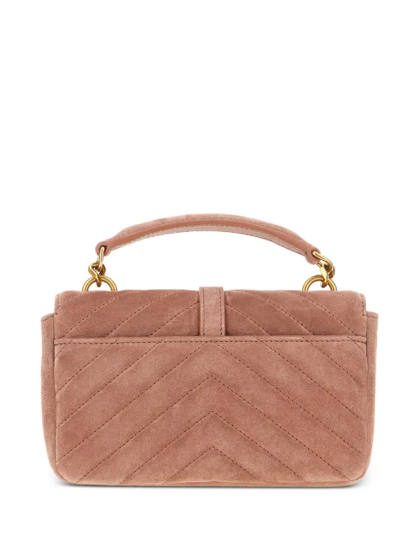 Saint Laurent Mini College Shoulder Bag Pink FARFETCH BH