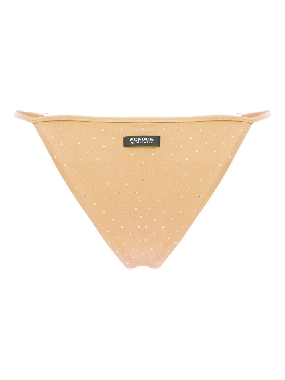 Sundek Crystal-embellished Bikini Bottom In Brown
