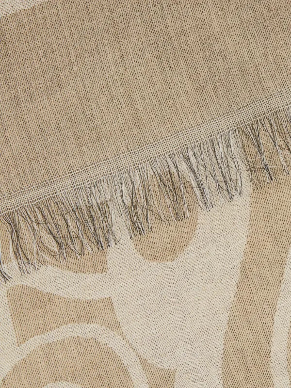 【送料&関税込】Max Mara Foualrd mia In Beige Wool Blend Max Mara Mia Scarf | Neutrals | FARFETCH