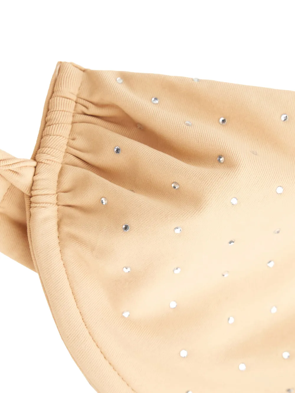 Sundek Embellished Bikini Top In Neutral