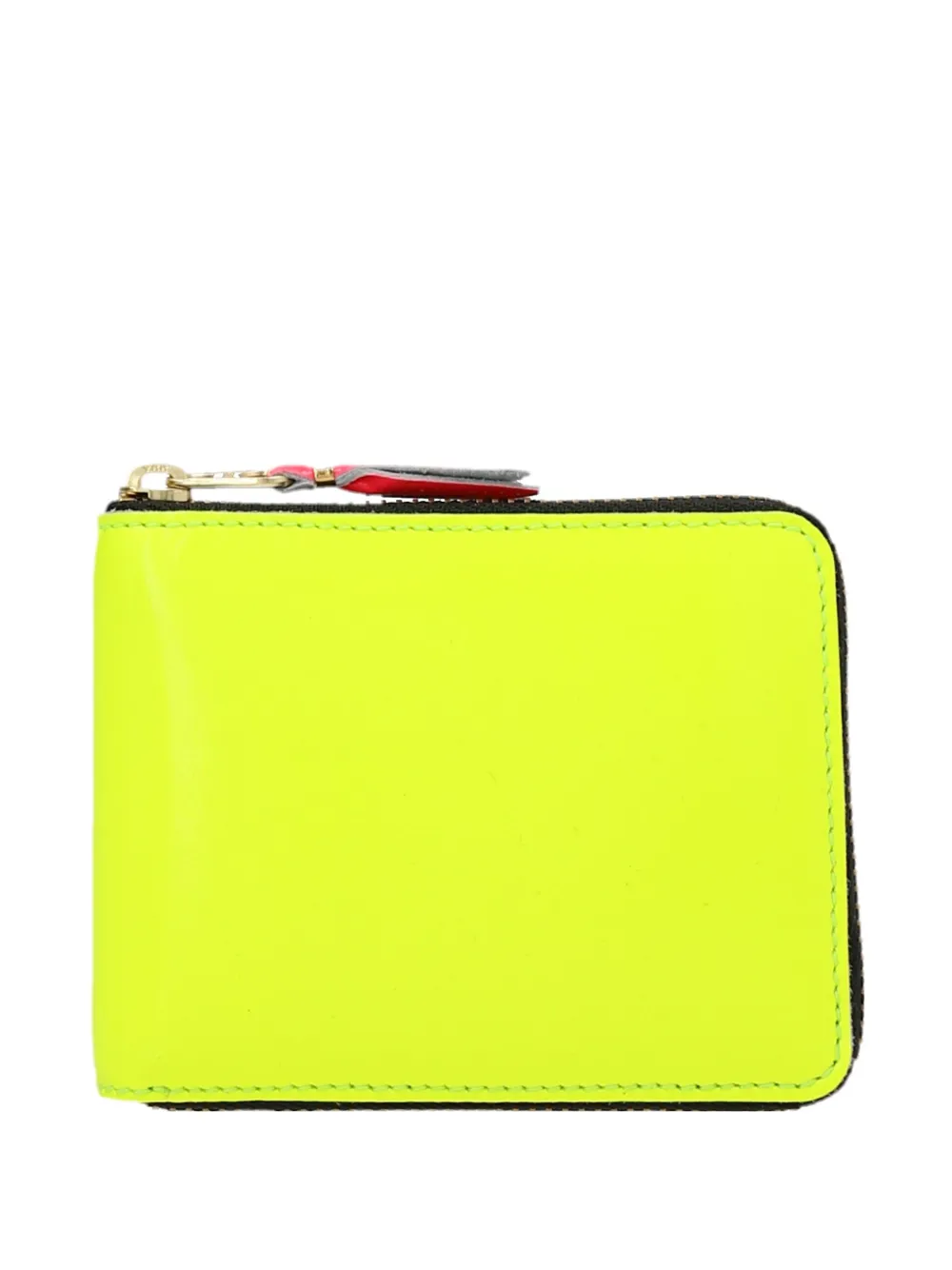 Comme Des Garçons Wallet Portemonnee met rits Geel
