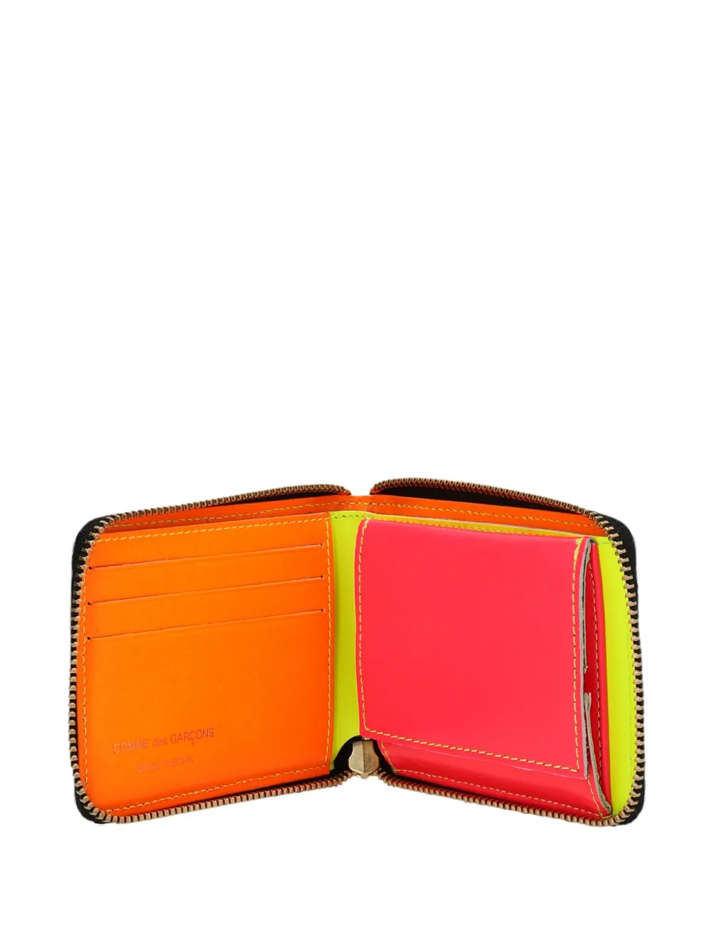 Comme Des Garçons Wallet Portemonnee met rits Geel