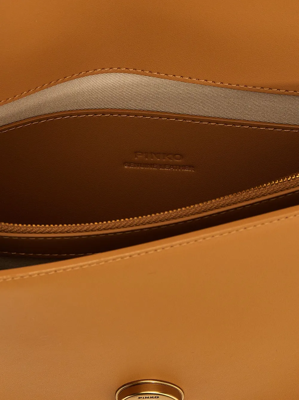 Shop Pinko Love One Simply Crossbody Bag In Braun
