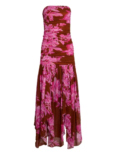Retrofete Teryn floral-ruffle maxi dress
