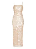 Retrofete Mischa sequin-embellished midi dress - Neutrals