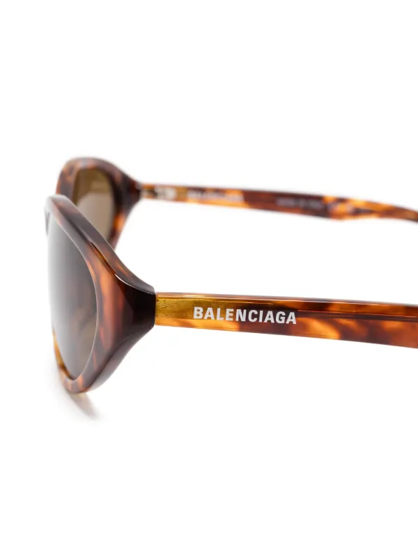 Balenciaga Eyewear 0404 サングラス | ブラウン | FARFETCH JP