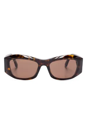 Gucci Eyewear キャットアイ サングラス | ブラウン | FARFETCH JP