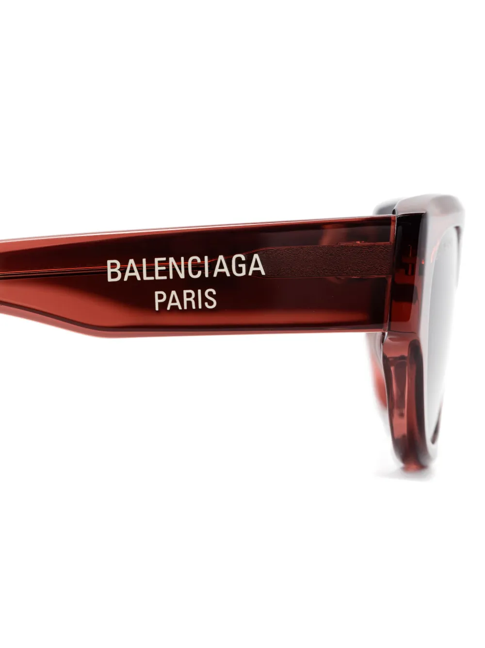 Balenciaga Eyewear Zonnebril met vierkant montuur Bruin