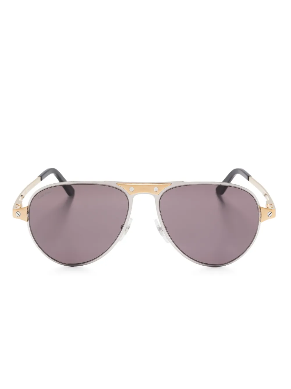Cartier Santos De Cartier sunglasses | Silver | Image 1