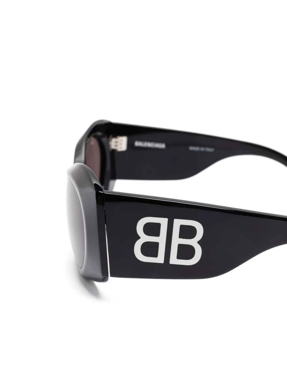 Balenciaga Eyewear Zonnebril met ovalen montuur Zwart