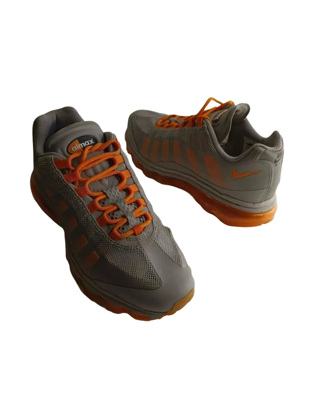 Nike Kids Air Max 95 "Grey Orange Silver" sneakers