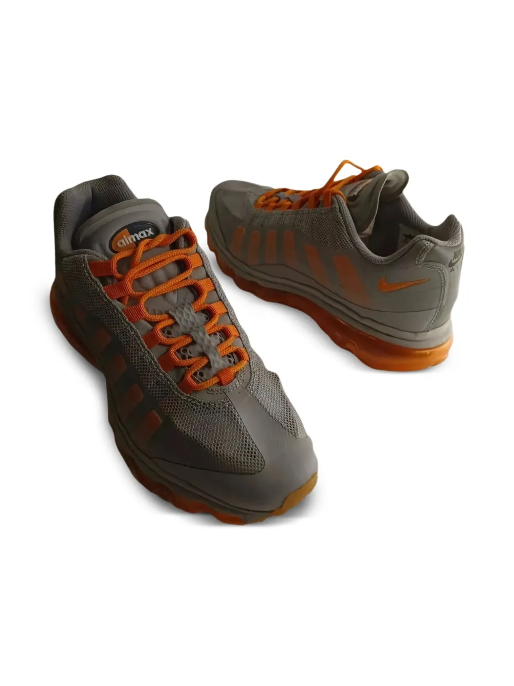 Nike Kids Air Max 95 "Grey Orange Silver" sneakers Grijs