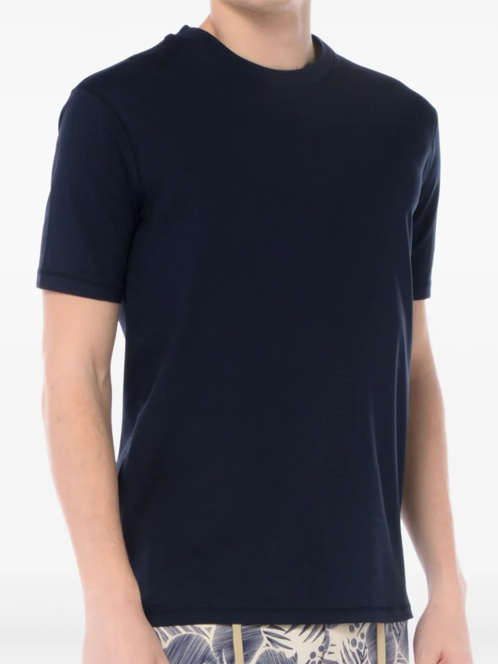 Hosio Short-sleeve Crew-neck T-shirt - Blue 