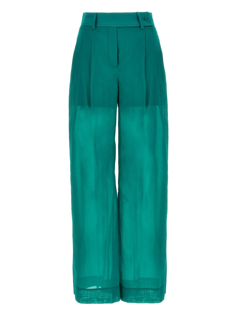 Alberta Ferretti semi-sheer trousers | Green | Image 1