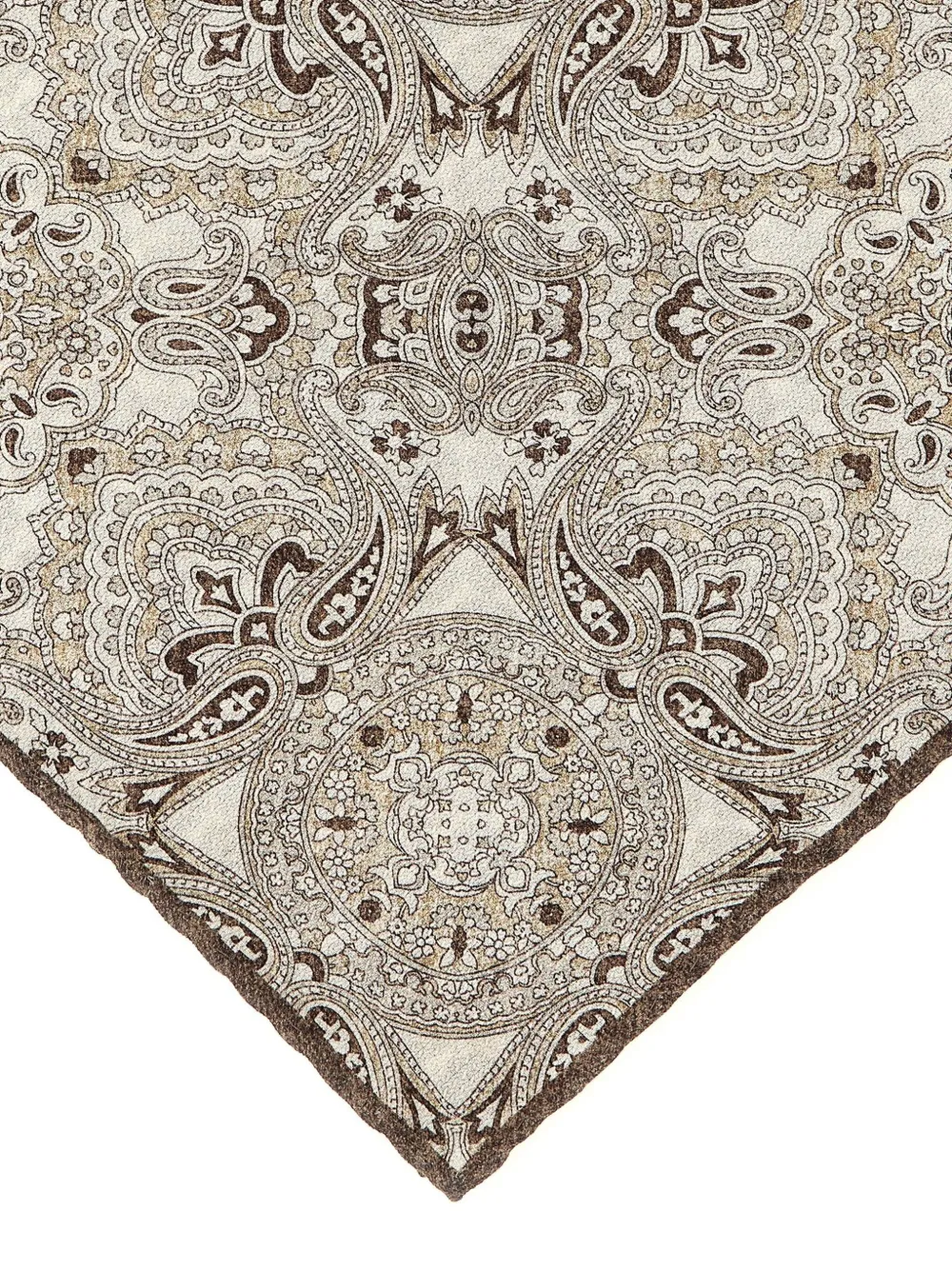 Brunello Cucinelli Sjaal met paisley-print Beige