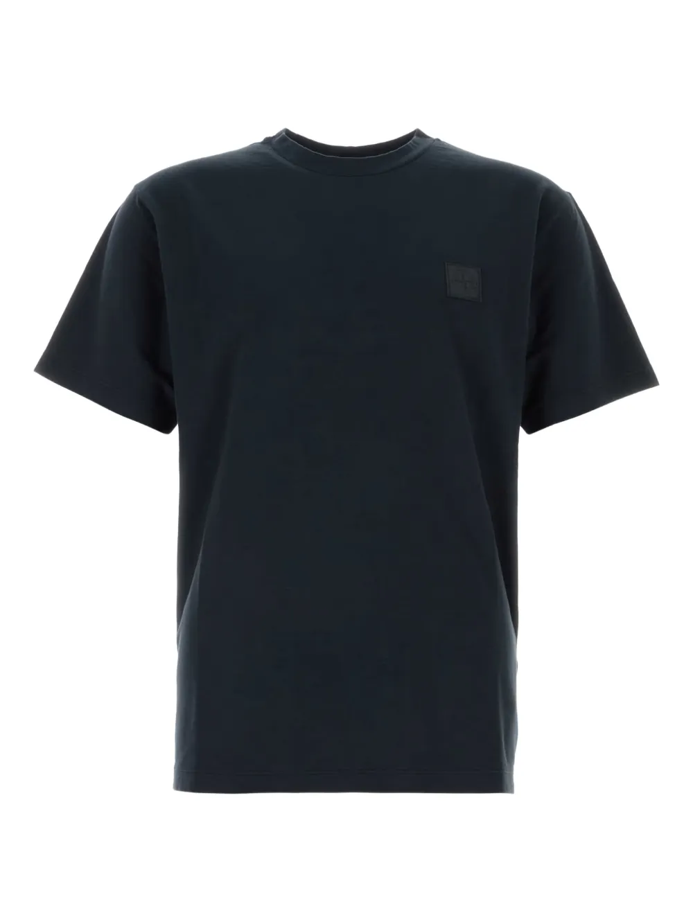Stone Island T-Shirt mit Logo-Patch - Blau