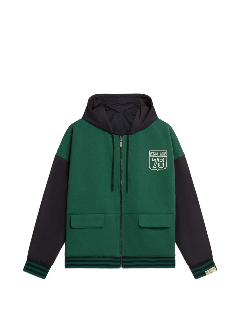 Golden Goose Omkeerbare hoodie met rits Groen