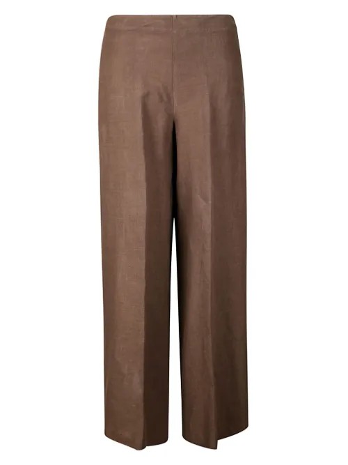 Pantalon palazzo en lin - Stefano Mortari - Modalova